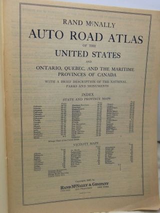 1927 United States Road Atlas by Rand McNally Great Cover Art 3
