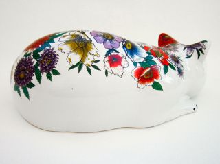 Fornasetti Rare Large Sleeping Cat Figure circa 1950s Italian Mid - Century Modern 2