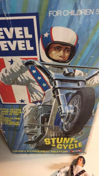 1973 Evel Knievel Stunt Cycle Rare 1st Edition 6