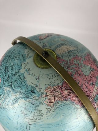 Vintage 1981 Replogle Rotating 12” World Classic Globe Floor Stand 38 