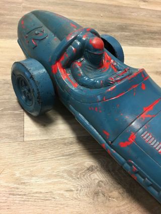 Vintage 23 " Marx 500 Special Friction Derby Race Car Toy Blow Mold Plastic 12