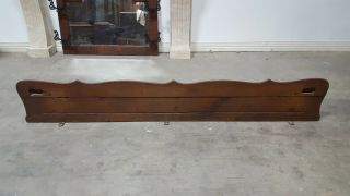 6 ' Wide Salvage Antique French Carved Oak Coat Rack Hall 11 Hook Shelf Rack 8