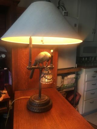 Vintage Frederick Cooper Parrot Lamp With Night Light " All "