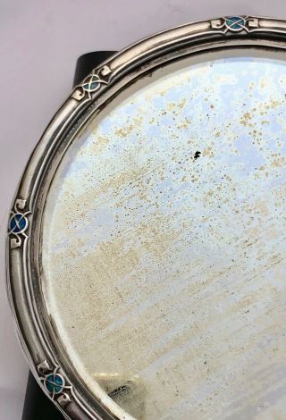 fine liberty & co cymric art silver & enamel hand mirror archibald knox 1909 7