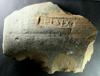 Brick,  Roof Tile,  Imbrex,  Flavius Sextus,  Roman Imperial,  1st – 4th Century Ad