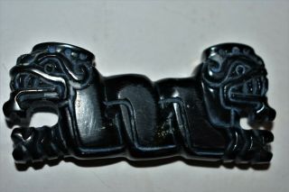 Orig $1099 Wow Pre Columbian Mayan Jade Pendant,  3in Prov