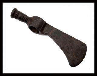 Antique 18th - 19th C.  American Native Indian Tomahawk Axe Head (dagger knife) 2