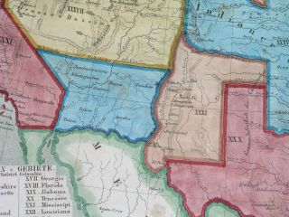 1850 RARE MAP TEXAS UNITED STATES FLORIDA YORK CALIFORNIA 3