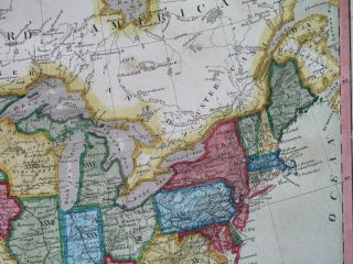 1850 RARE MAP TEXAS UNITED STATES FLORIDA YORK CALIFORNIA 4