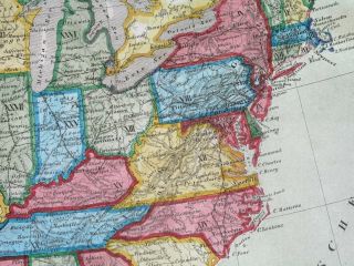 1850 RARE MAP TEXAS UNITED STATES FLORIDA YORK CALIFORNIA 6