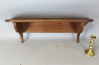 19th C Wooden Hanging Lighting Shelf In The Best Old Attic Surface & Patina