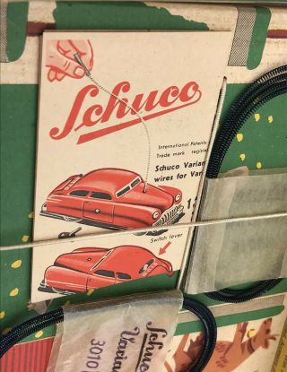 German Schuco “3010 Extra” Tin Toy Car Varianto Gift Set Boxed Old stock/EX, 4