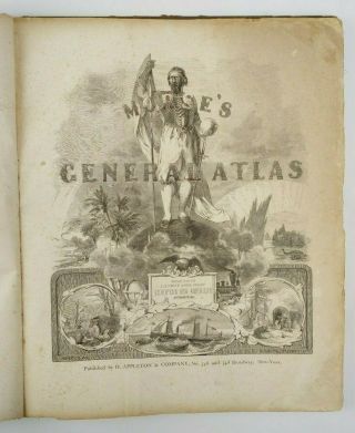 1856 Morse ' s General Atlas of the World US China Texas 64 FOLIO MAPS China Ohio 5