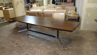 Large Herman Miller Conference Table " Base " Eames Segmented 75 - 1/2 " Legs