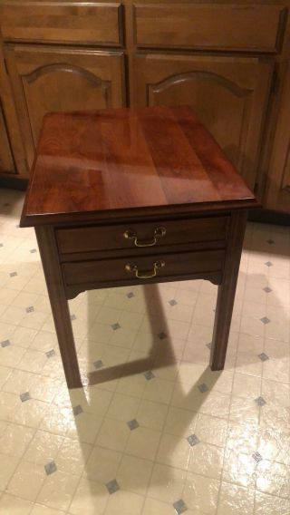 Solid Cherry Stickley End Table In.