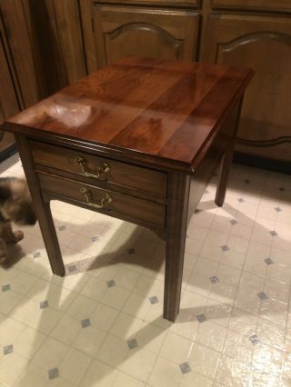 Solid Cherry Stickley End Table In. 7