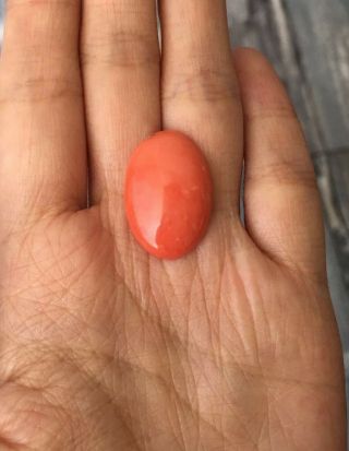 Antique old stock natural salmon red coral cabochon other amber turquoise 2