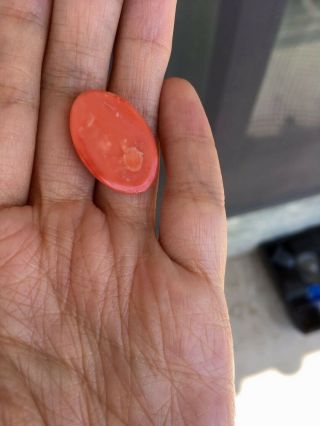 Antique old stock natural salmon red coral cabochon other amber turquoise 3