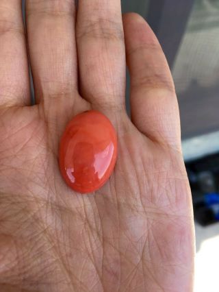 Antique old stock natural salmon red coral cabochon other amber turquoise 4