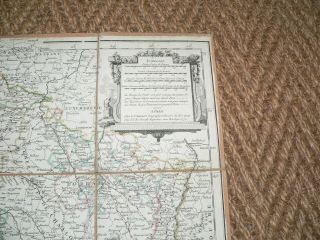 VERY RARE 1770 CARTE DES POSTES DE FRANCE French Map Linen 5