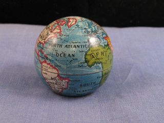 ANTIQUE ENAMEL GLOBE WORLD ATLAS ETUI COMPENDIUM SEWING THIMBLE BOX NEEDLE CASE 11