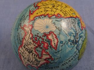 ANTIQUE ENAMEL GLOBE WORLD ATLAS ETUI COMPENDIUM SEWING THIMBLE BOX NEEDLE CASE 7