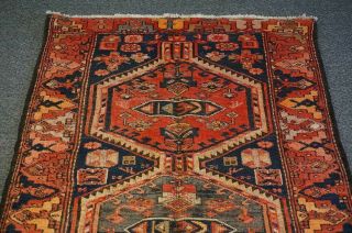 antique Geometric Wool Hand Knotted Oriental Turkish Vintage Area Rug 5