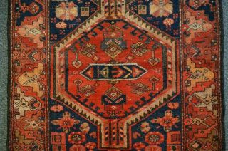 antique Geometric Wool Hand Knotted Oriental Turkish Vintage Area Rug 6