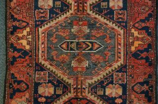 antique Geometric Wool Hand Knotted Oriental Turkish Vintage Area Rug 7