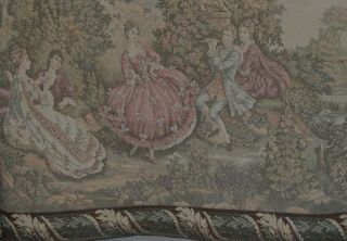 Large Vintage French Woven Tapestry Wall Hanging Size: 82 Inch X 42 Inch