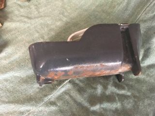 Rare vintage cast iron “pride of thr farm” chicken water feeder pan 4
