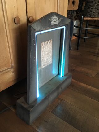 RARE ANTIQUE c1920 ' s NORWICH ARGON COUNTER ADVERTISING DISPLAY - NEON LIGHT 4