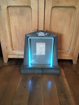 RARE ANTIQUE c1920 ' s NORWICH ARGON COUNTER ADVERTISING DISPLAY - NEON LIGHT 8