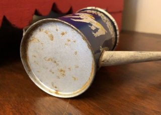 Antique Germany Child ' s Toy Miniature Doll Tin Watering Can Dogs & Teddy Bear 9