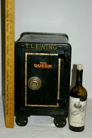 Antique Small Personal Safe Victor The Queen Combination Safe Early 1900s