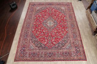 Traditional Persian Design Area Rug Handmade Wool Oriental Floral Carpet 10 x 13 2