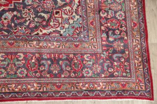 Traditional Persian Design Area Rug Handmade Wool Oriental Floral Carpet 10 x 13 4