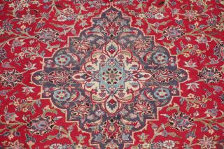 Traditional Persian Design Area Rug Handmade Wool Oriental Floral Carpet 10 x 13 6