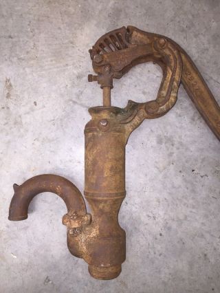 Antique 1912 (patent) Fe Myers Cast Iron Water Well Hand Pump Repair Or Decor