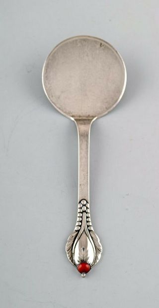 Evald Nielsen Number 3,  Serving Spade In Hammered Silver (830)