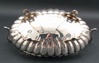 Large Antique Exceptional 19thC Hallmarked Silver,  Center Fruit Bowl,  NR 8