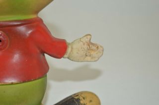 RARE VTG 1948 ED MCCONNELL REMPEL FROGGY THE GREMLIN RUBBER FROG SQUEAKY TOY 7
