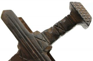 Ancient Rare Authentic Viking Kievan Rus Medieval Iron Battle Axe Beak 12 - 14 AD 9