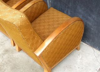 Art Deco Armchairs,  Club Chairs,  Cocktail Chairs.  1920s Vintage Antique. 11