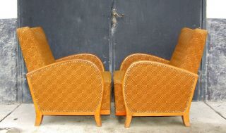 Art Deco Armchairs,  Club Chairs,  Cocktail Chairs.  1920s Vintage Antique. 2
