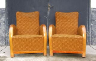 Art Deco Armchairs,  Club Chairs,  Cocktail Chairs.  1920s Vintage Antique. 4