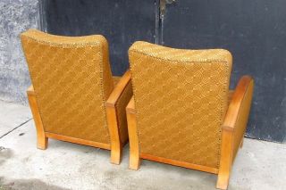 Art Deco Armchairs,  Club Chairs,  Cocktail Chairs.  1920s Vintage Antique. 5