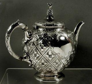 English Sterling Tea Set 1901 Barnards - Abercrombie 3