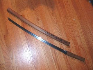 Ha01 Japanese Samurai Sword: Bizen Sukemune Katana In Shirasaya 68.  4 Cm