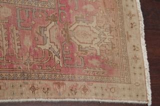 Antique MUTED Persian Oriental Handmade 9x13 FADED Wool Distressed Over - Dyed Rug 10